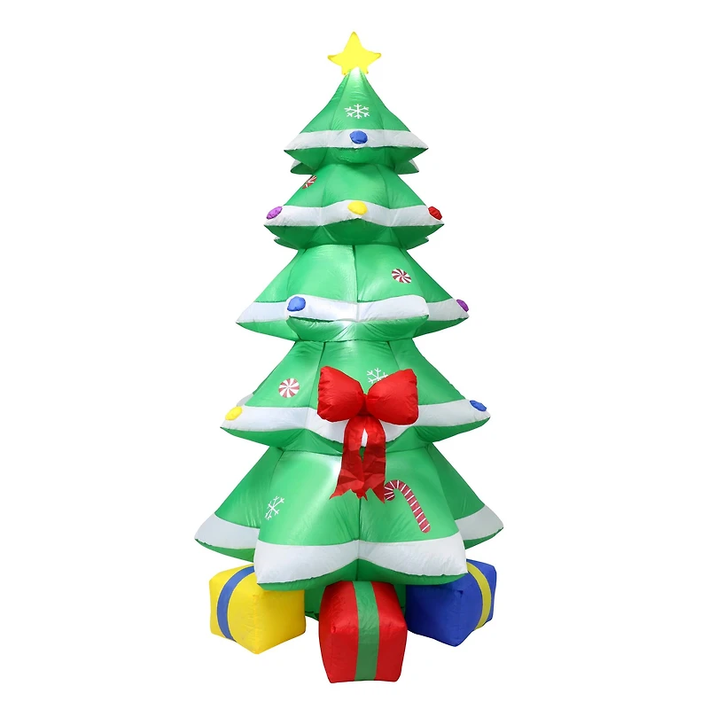 6ft. Inflatable Green Christmas Tree with LED Lights