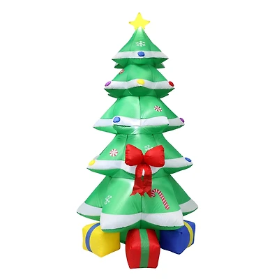 6ft. Inflatable Green Christmas Tree with LED Lights