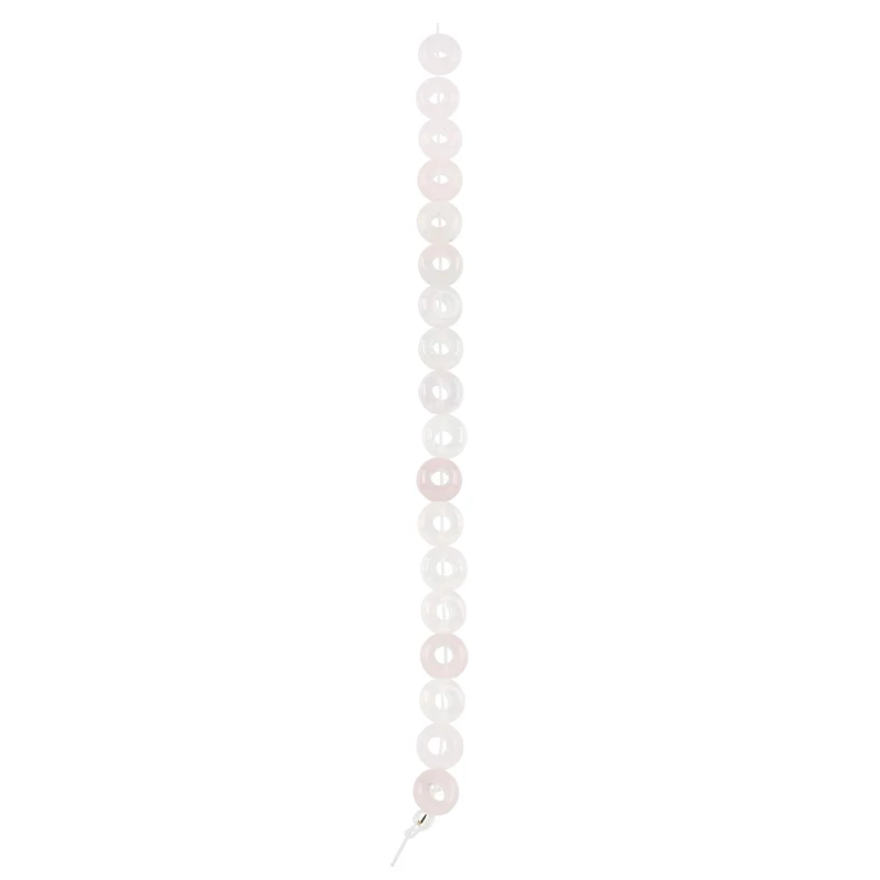 Rose Quartz Donut Beads, 10mm by Bead Landing™