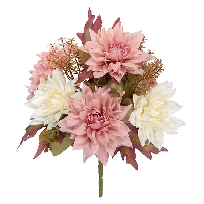 15" Blush & Cream Mixed Dahlia Bush by Ashland®