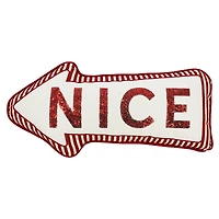 22" x 10" Nice & Naughty Double-Sided Throw Pillow by Ashland®