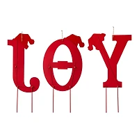 Glitzhome® 2.5ft. Metal Joy Yard Stake Set