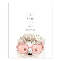 Hedge Over Heels 11" x 14" Canvas Wall Art