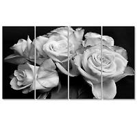 Designart - Bunch of Roses Black and White