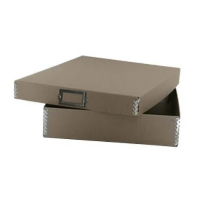 JAM Paper 12" Brown Kraft Letter File Box