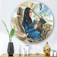 Designart - Arabian Woman Driving A Car I