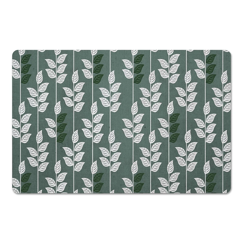 Geometric Nature Pattern Floor Mat