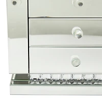 Silver Glam Jewelry Box