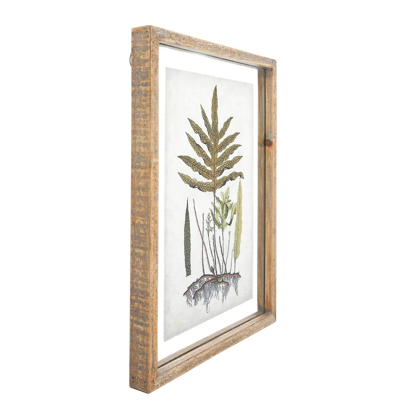 Hello Honey® Botanical Print on Textured Material Wood Framed Wall Décor Set