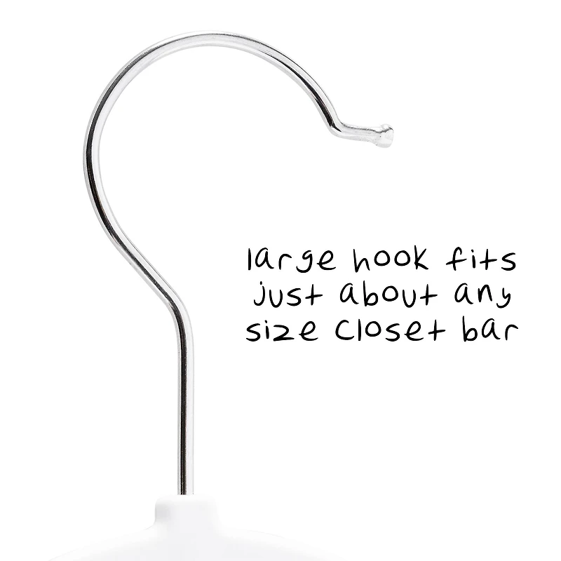 Honey Can Do White Rubberized Suit Hangers, 50ct.