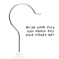 6 Packs: 50 ct. (300 total) Honey Can Do White Rubberized Suit Hangers