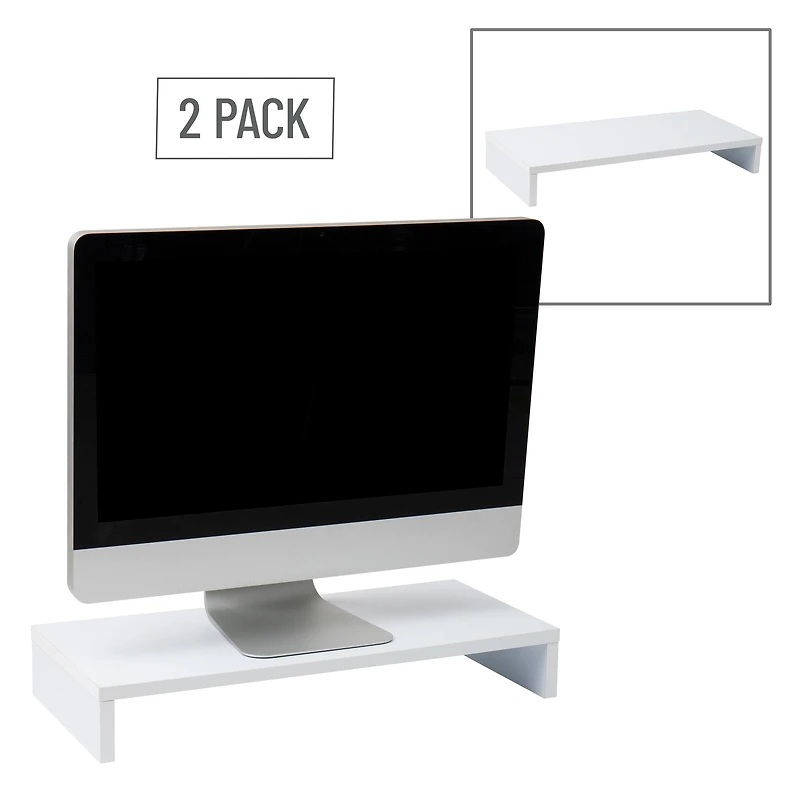 Mind Reader Woodland Collection Monitor Stands