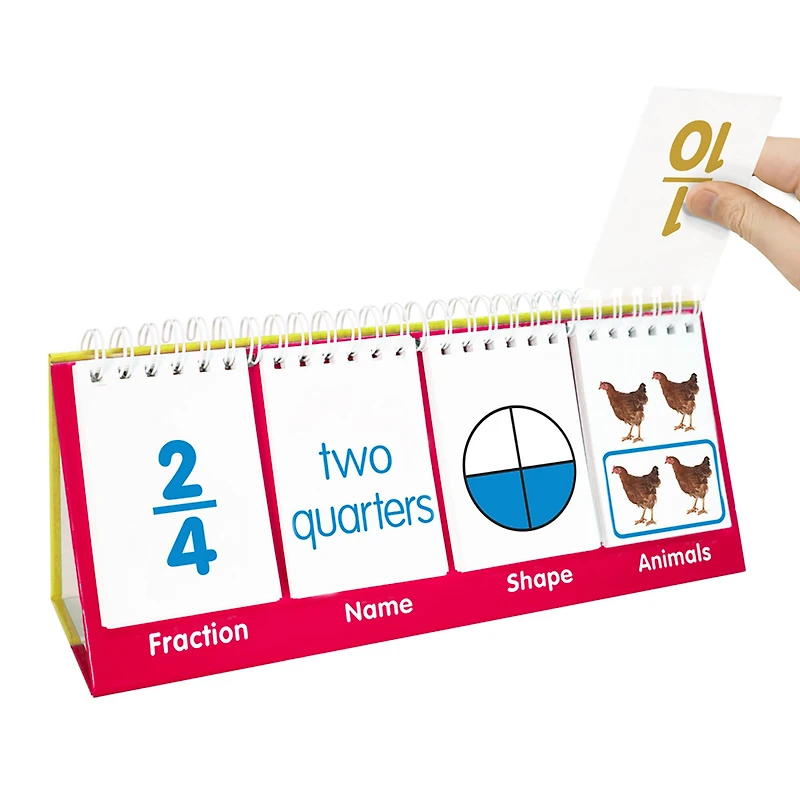 Junior Learning® Double-Sided Fractions Flips