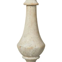 Hello Honey® Robert Stevenson Lighting Magnolia 25" Matte Black 5-Light White Washed Wood and Metal Chandelier