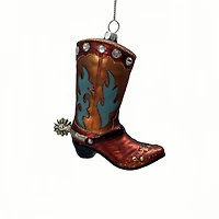 4.75" Cowboy Boot Glass Ornament by Ashland®