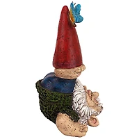 Design Toscano 10" Topsy-Turvy Theo Garden Gnome Statue