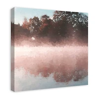 Tree Lake Reflection Canvas Wall Art