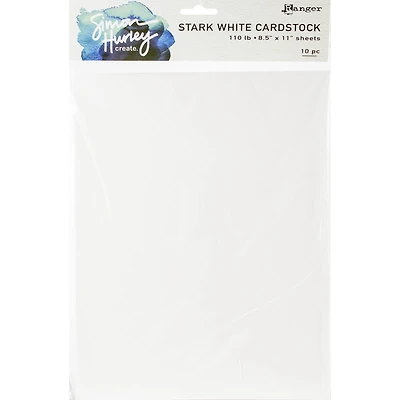 Simon Hurley create. Stark White 8.5" x 11" Cardstock, 10ct.