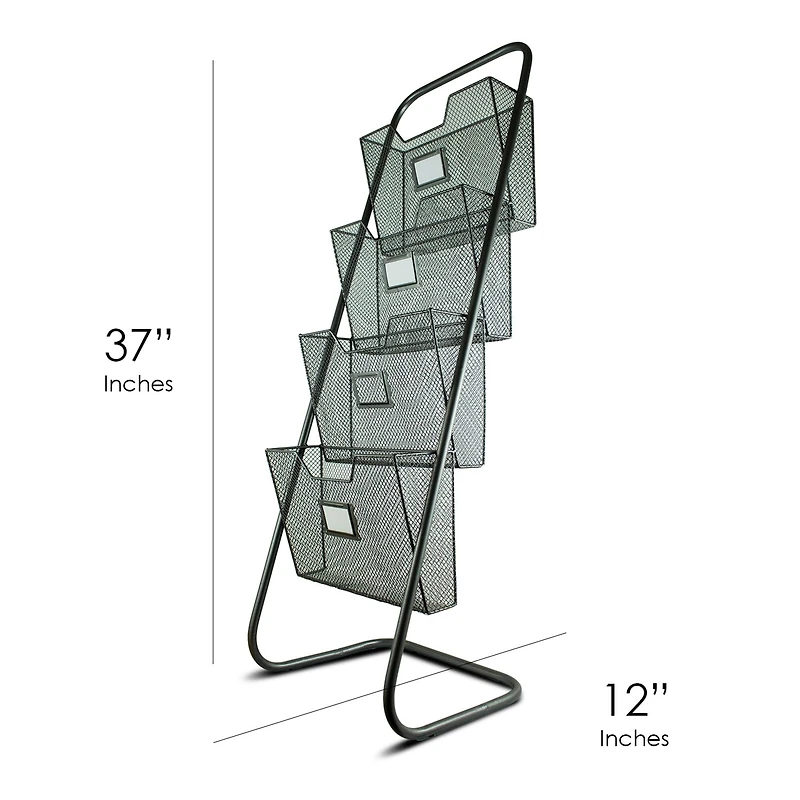 3ft. Metal Mesh Magazine Rack