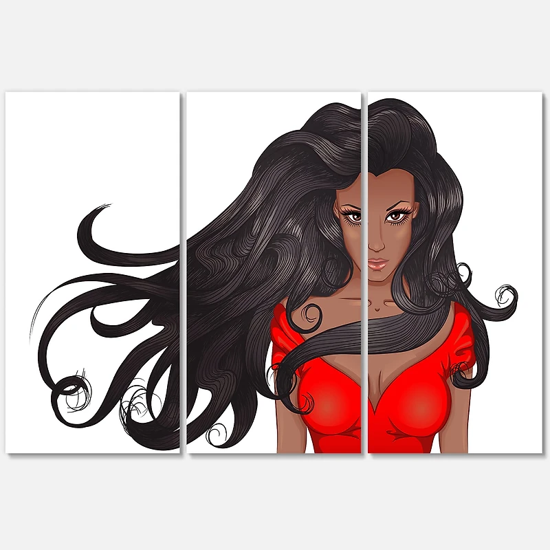 Designart - Portrait of African American Woman XIV