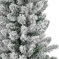 6ft. Unlit Flocked North River Pine Artificial Christmas Tree
