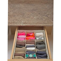 Simplify Cream 9-Compartment Drawer Organizer