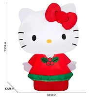 4.5ft. Airblown® Inflatable Christmas Hello Kitty in Red Holiday Dress