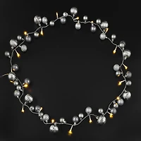 6ft. Silver & Gray Ornaments LED Garland String Lights by Ashland®