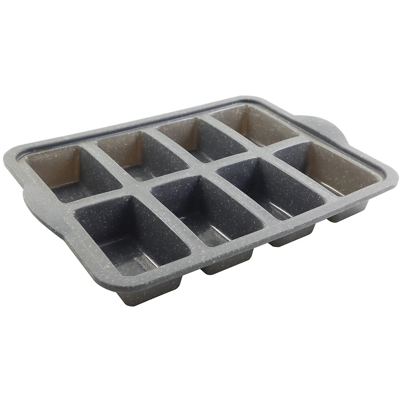 8-Cavity Metal-Reinforced Silicone Mini Loaf Pan by Celebrate It®