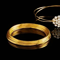 Beadalon® Memory Wire Large Bracelet, Gold