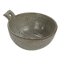 Hello Honey® 5.5" Cream Stoneware Bowl with Handle