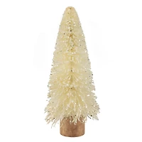 11.5" Unlit Glittered Sisal Artificial Christmas Tree 