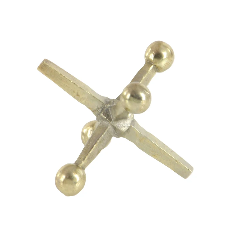 Aluminum Geometric Jacks Sculpture Set