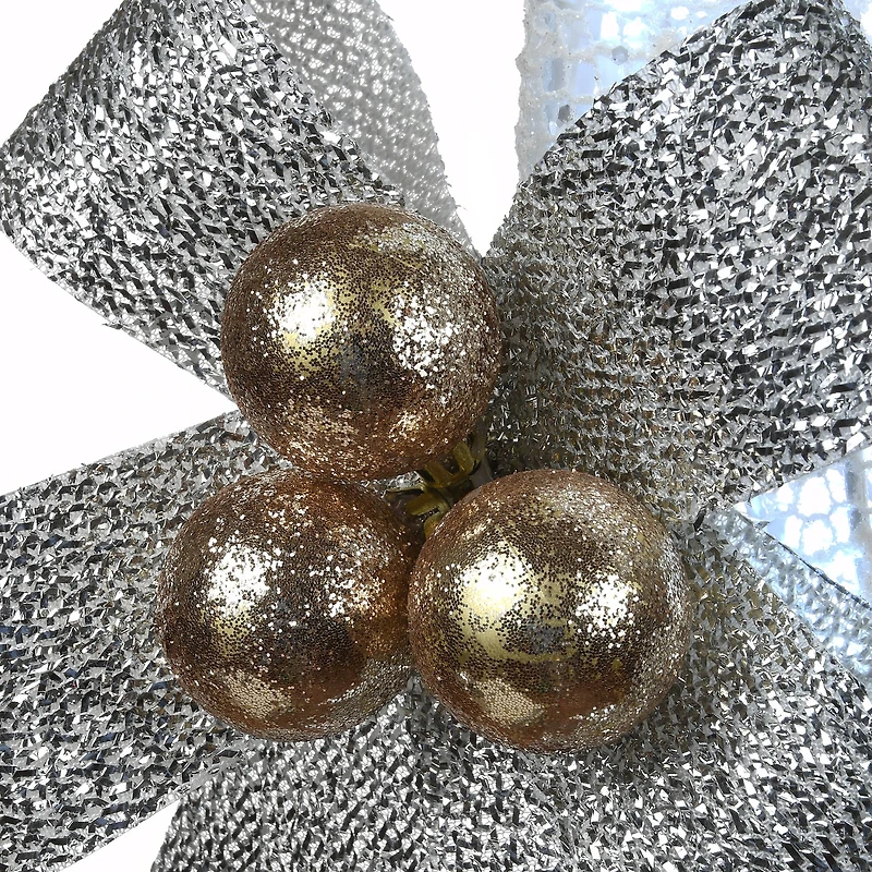 36" Pre-Lit Glittered Fawn