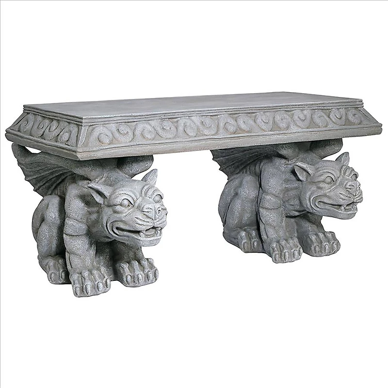 Design Toscano Blair Castle Sculptural Gargoyle Bench
