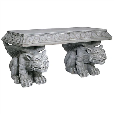 Design Toscano Blair Castle Sculptural Gargoyle Bench