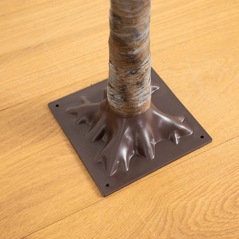 6ft. Pre-Lit Artificial Eucalyptus Tree with Warm White LED Lights