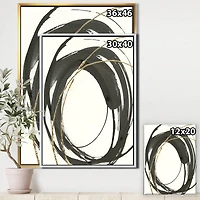 Designart - Gold Glamour Circle I