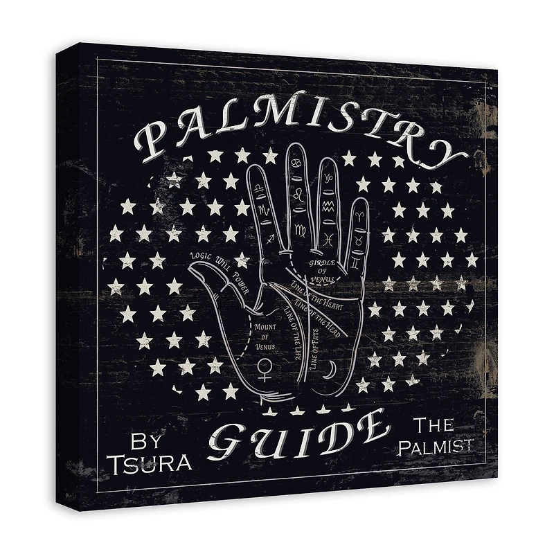 Palm Reading Guide 3 20" x 20" Canvas Wall Art