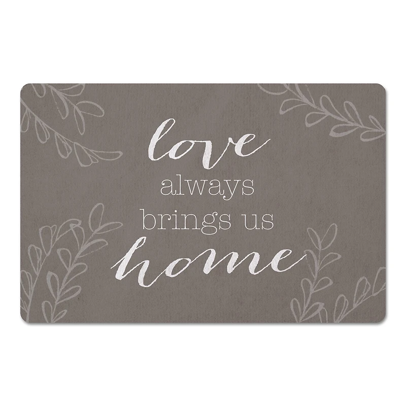 Love Brings Us Home Floor Mat, 27" x 18"