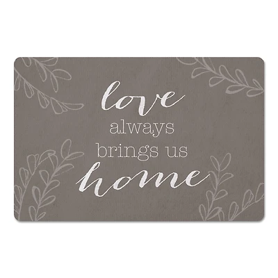 Love Brings Us Home Floor Mat, 27" x 18"