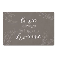 Love Brings Us Home Floor Mat, 27" x 18"
