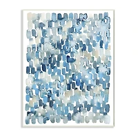 Stupell Industries Coastal Tile Abstract Soft Blue Beige Shapes Wall Plaque