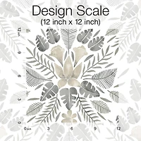 RoomMates Gray & Taupe Gray Cat Coquillette Tropical Peel & Stick Wallpaper