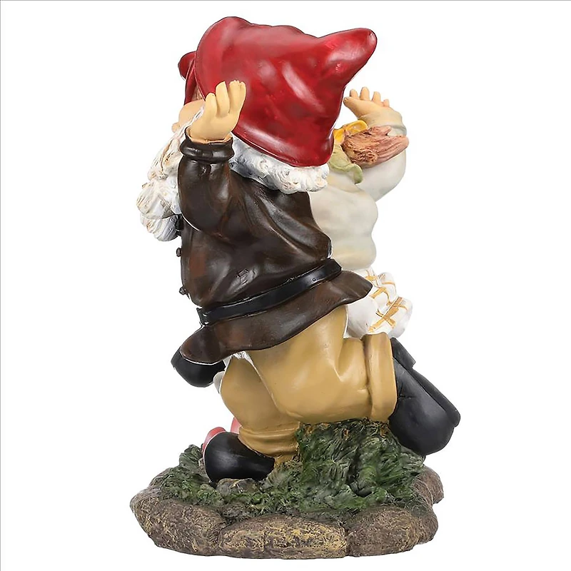 Design Toscano 12" Dancing Duo Garden Gnome Statue
