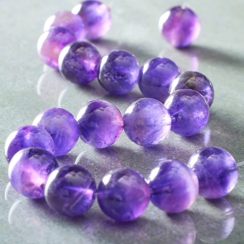Amethyst Round Beads, 10mm by Bead Landing™