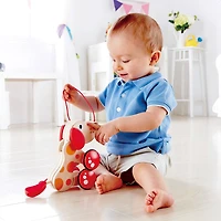 Hape Walk-A-Long Pepe the Puppy Wooden Toddler Pull Toy