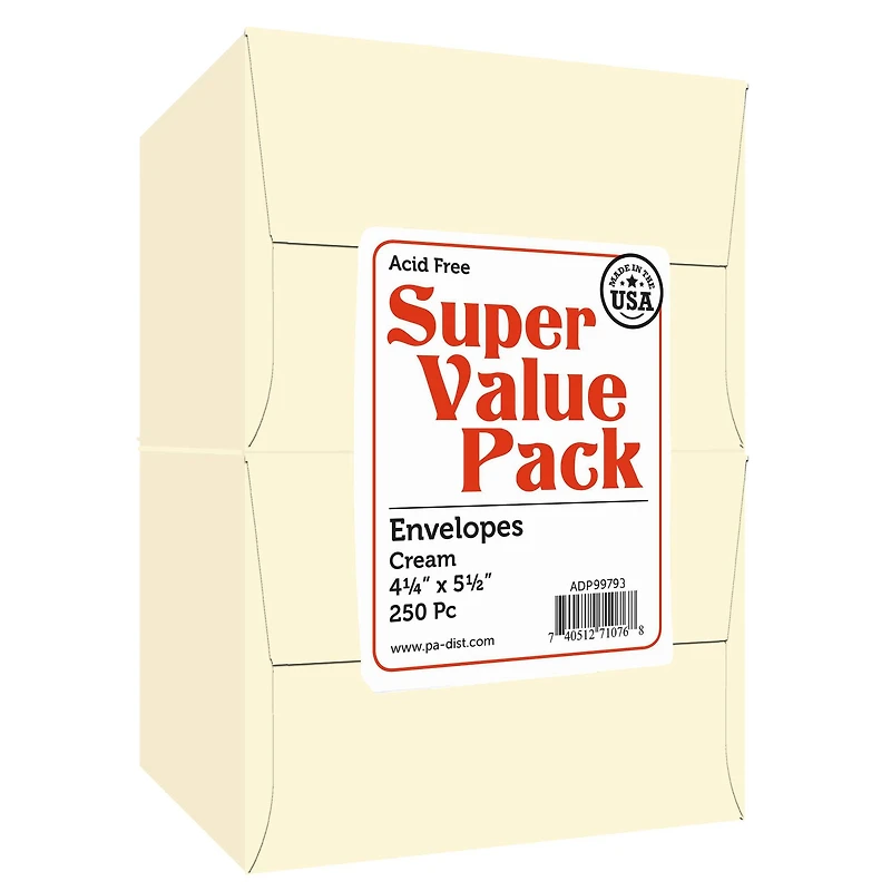 PA Paper™ Accents Super Value Pack Envelopes