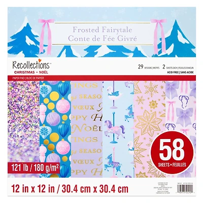 12" x 12" Frosted Fairytale Paper Pad, 58 Sheets by Recollections™