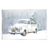 Stupell Industries Seasonal Niveous Snow Truck Scene Wall Plaque Art